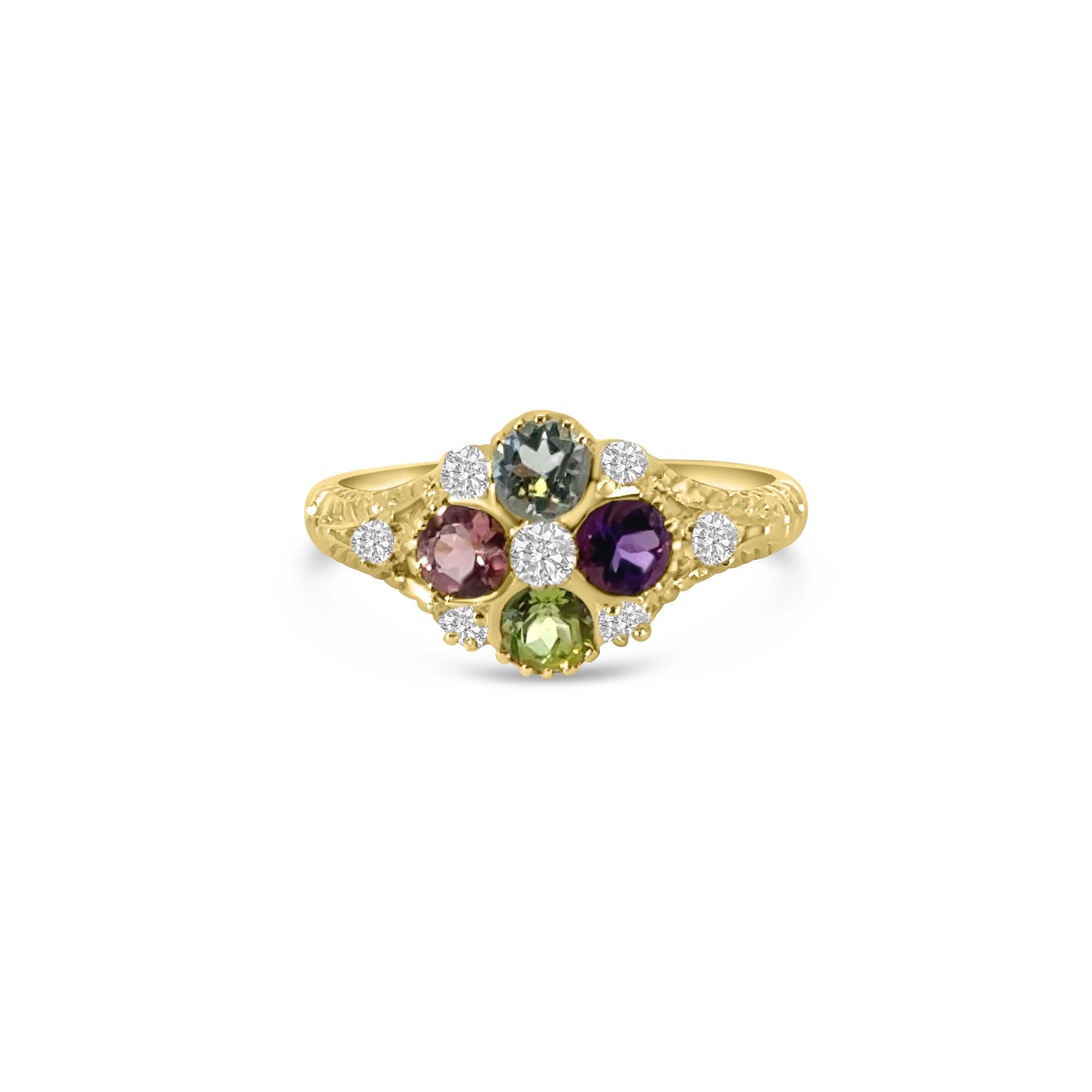 9kt Multi-Stone Dress Ring