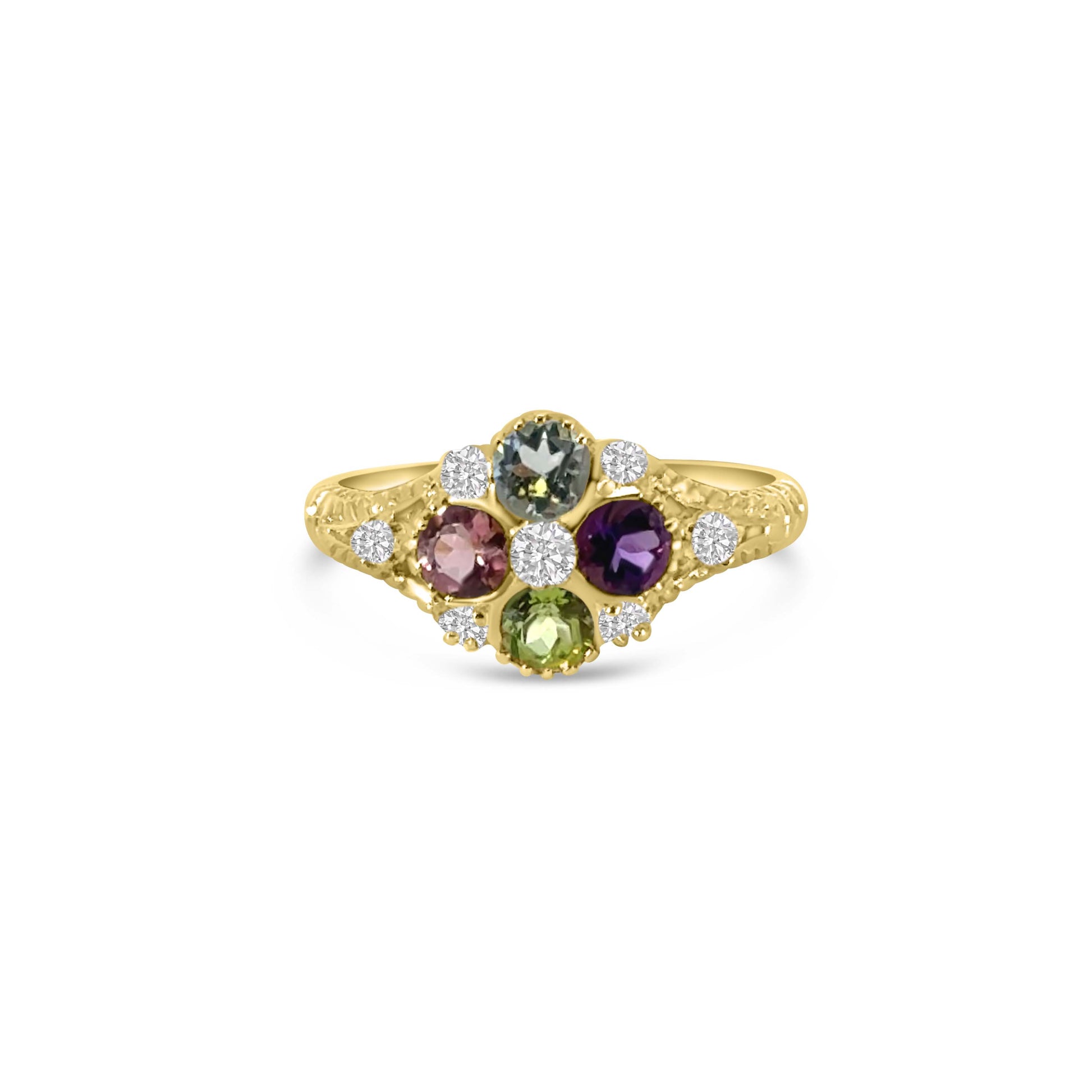 9kt Multi-Stone Dress Ring