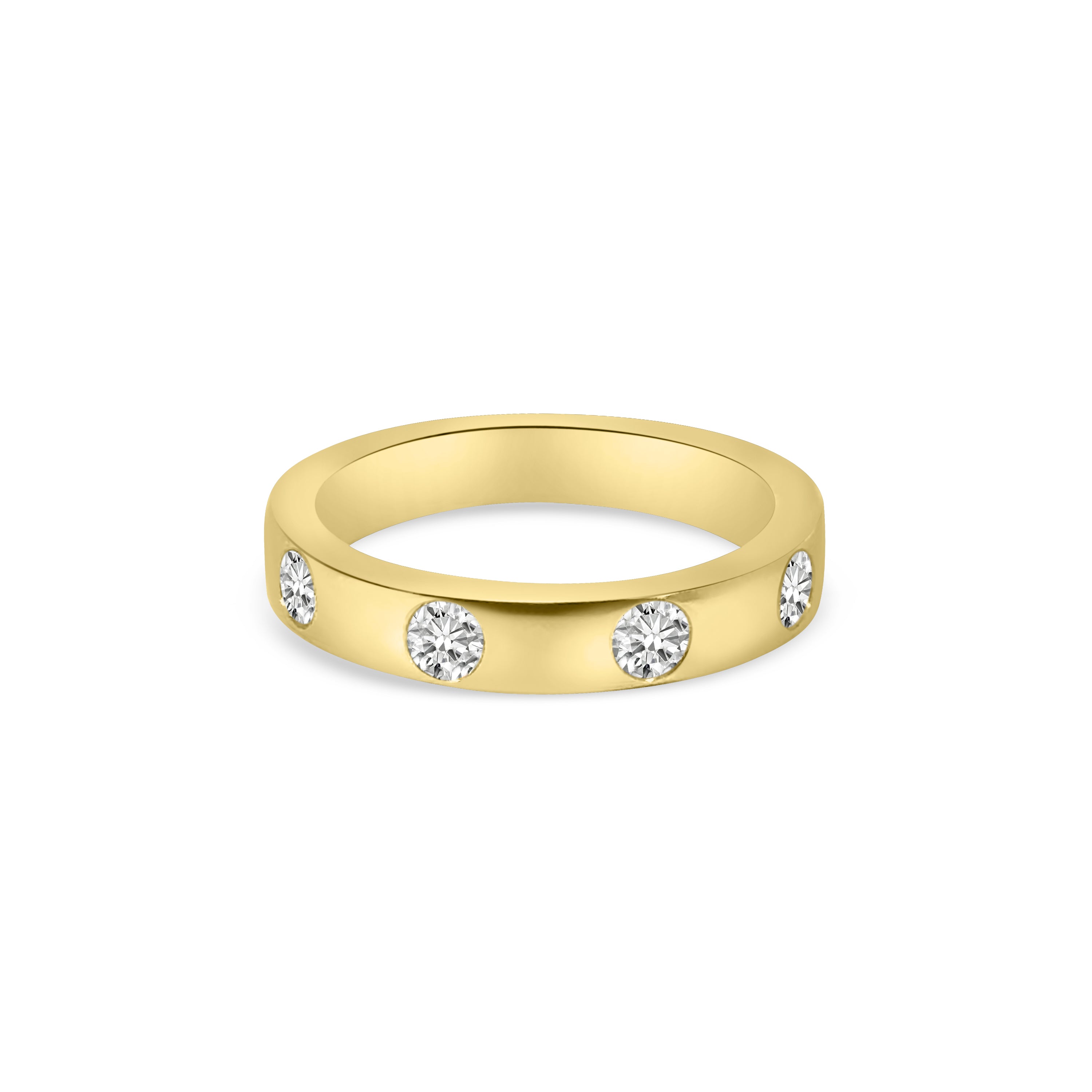 9kt Round Lab Grown Diamond Band