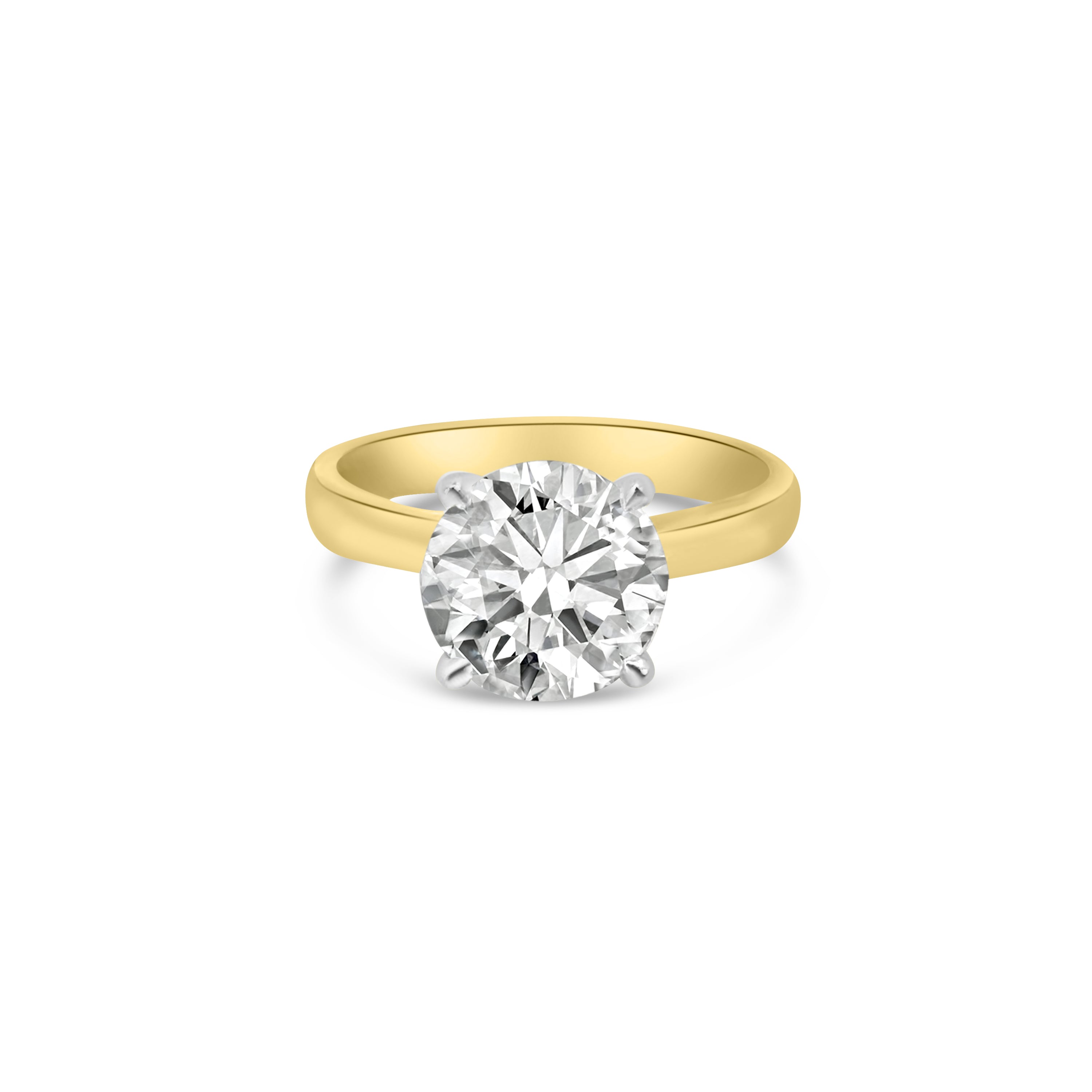 Lab Diamond 18kt Solitaire Engagement Ring 3ct