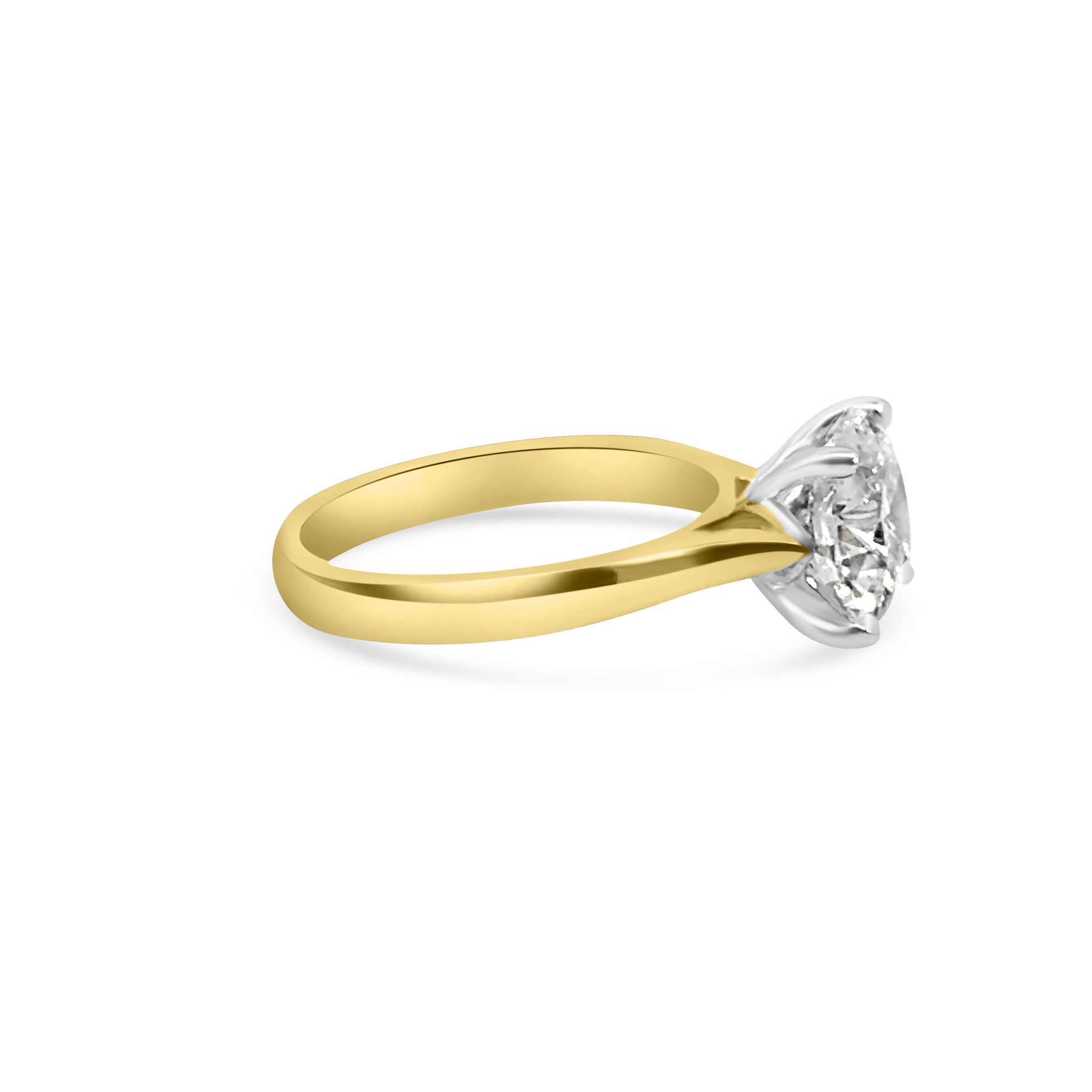 Lab Diamond 18kt Solitaire Engagement Ring 3ct
