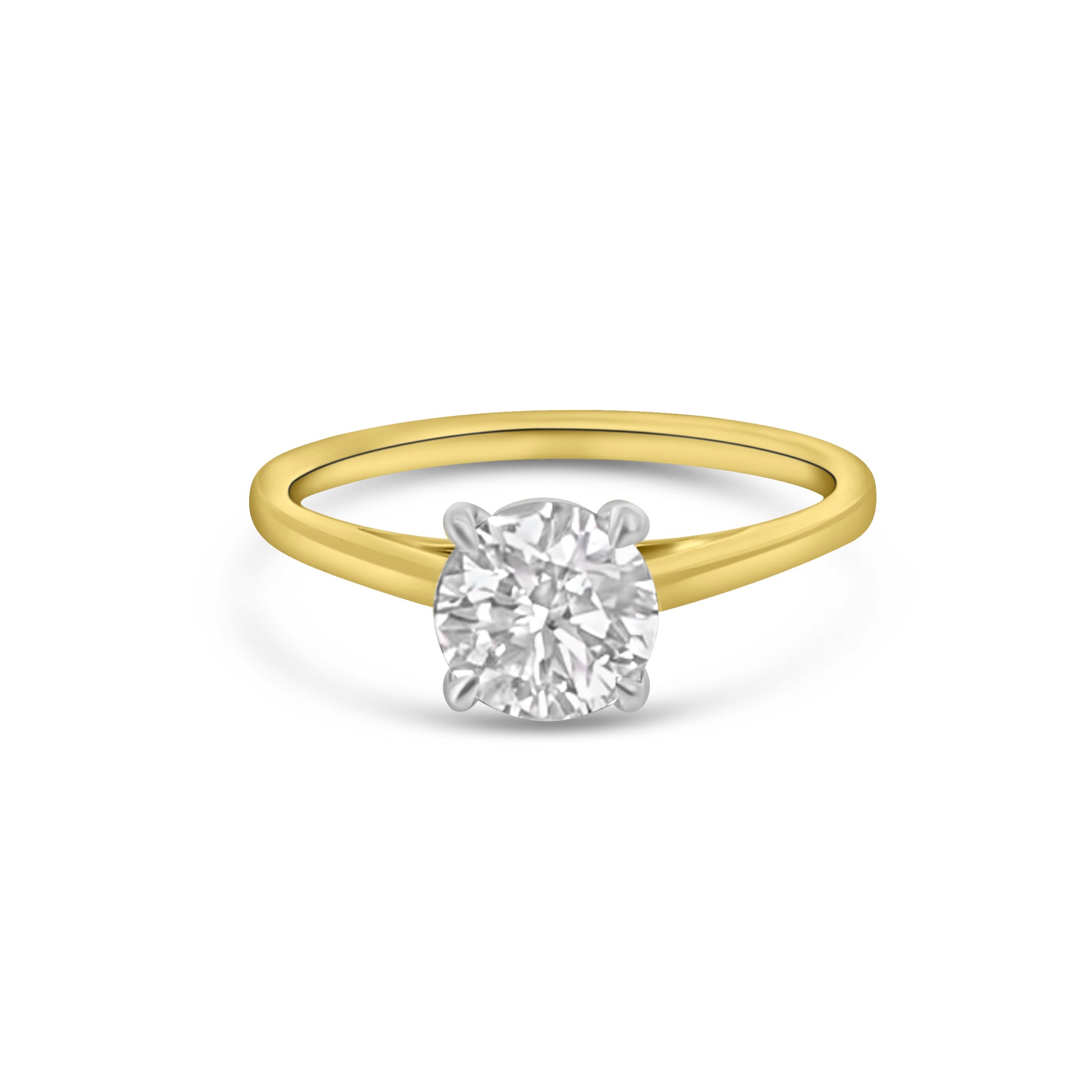 Lab Diamond 9kt Solitaire Engagement Ring