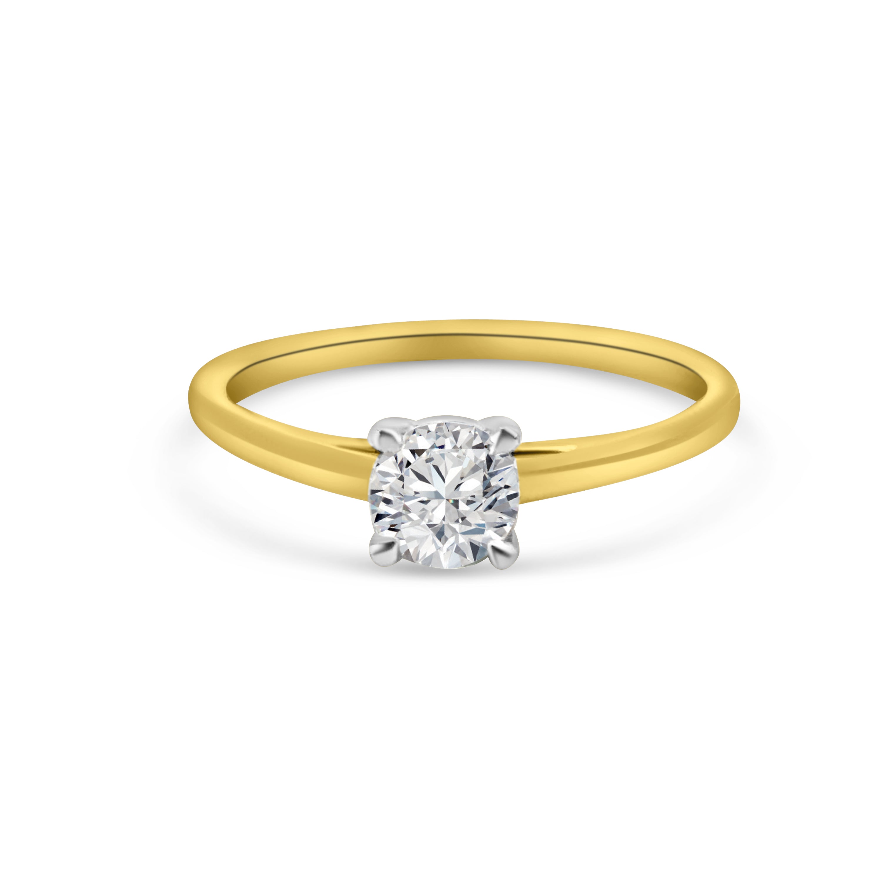 Lab Diamond 9kt Solitaire Engagement Ring
