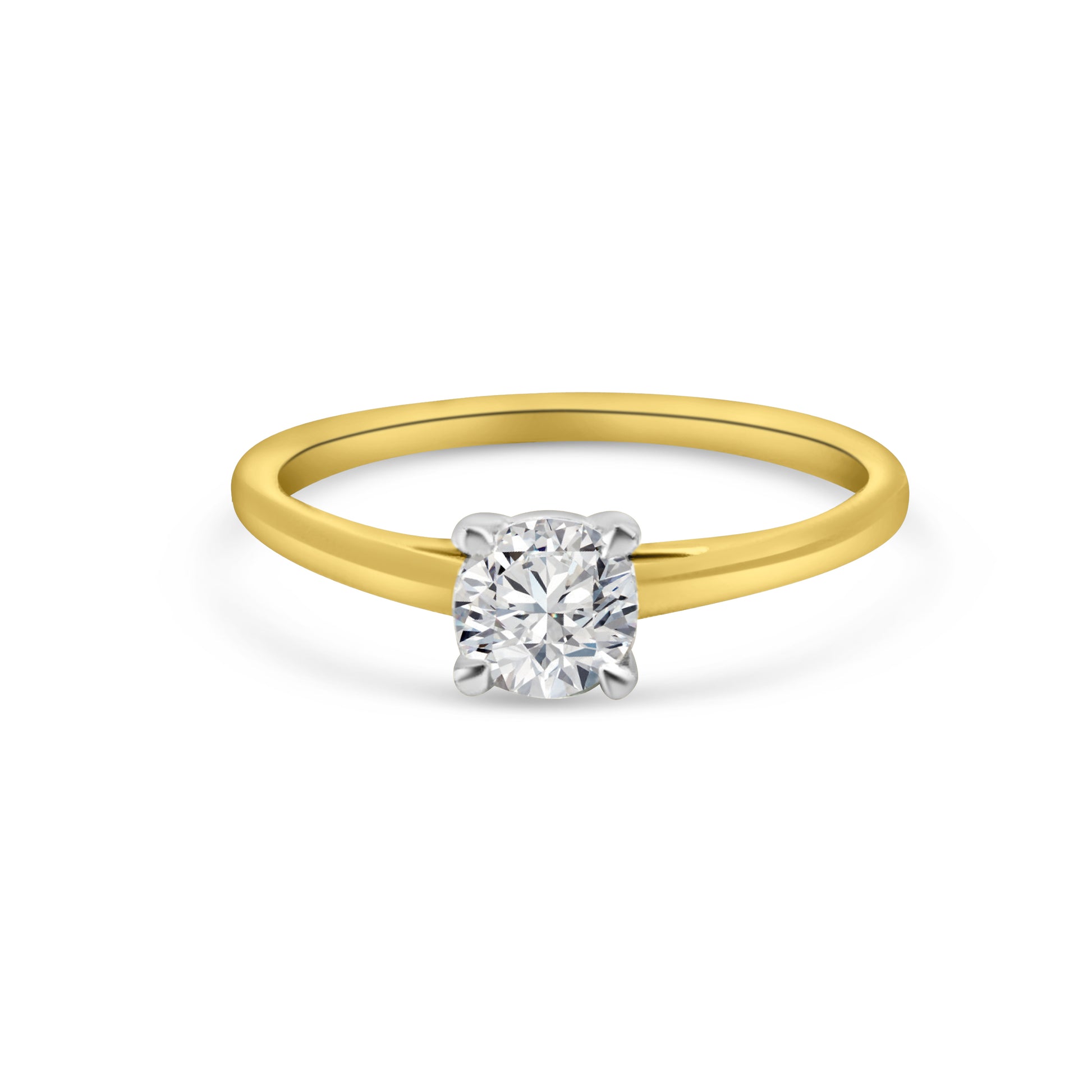 Lab Diamond 9kt Solitaire Engagement Ring