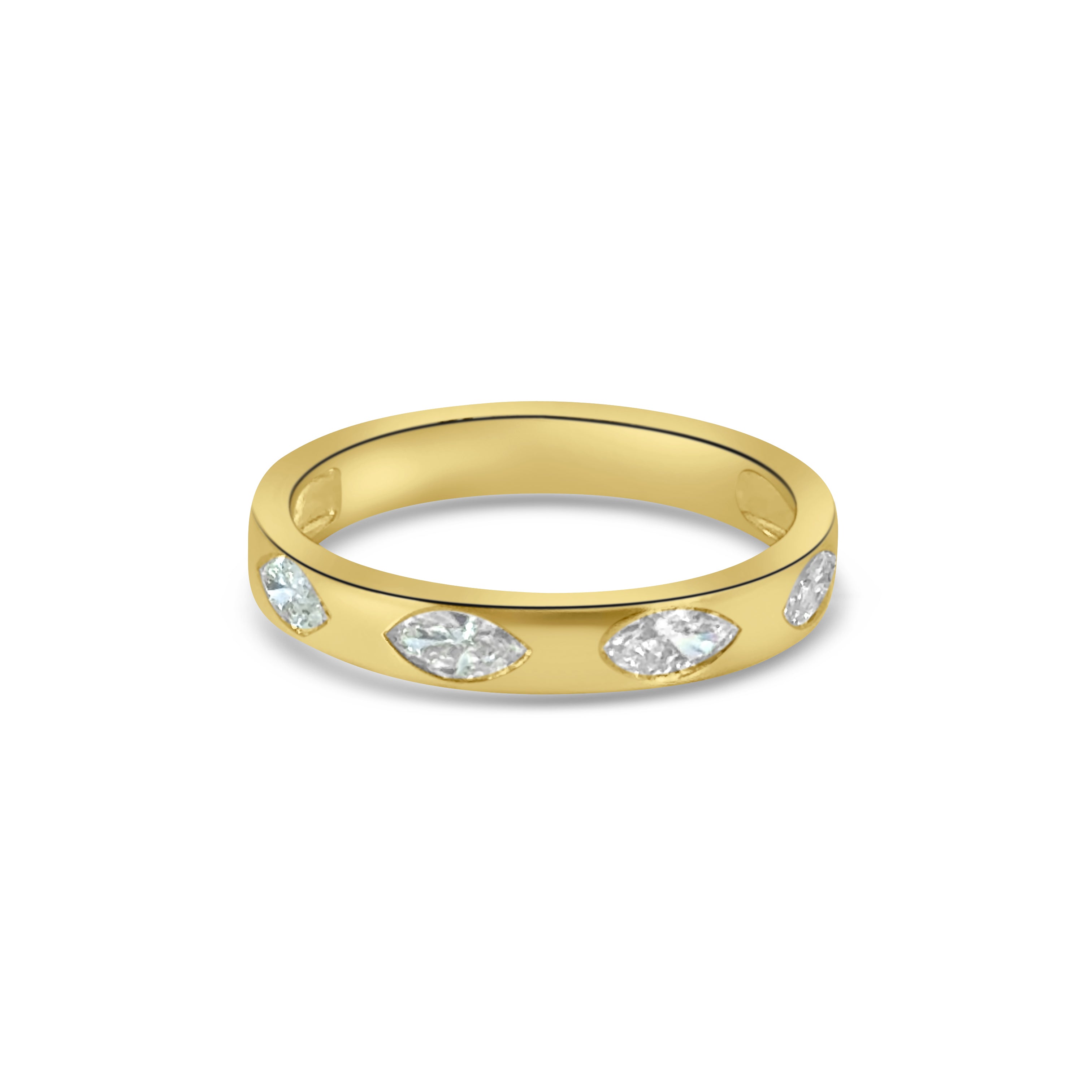 9kt Lab Grown Diamond Marquise Band