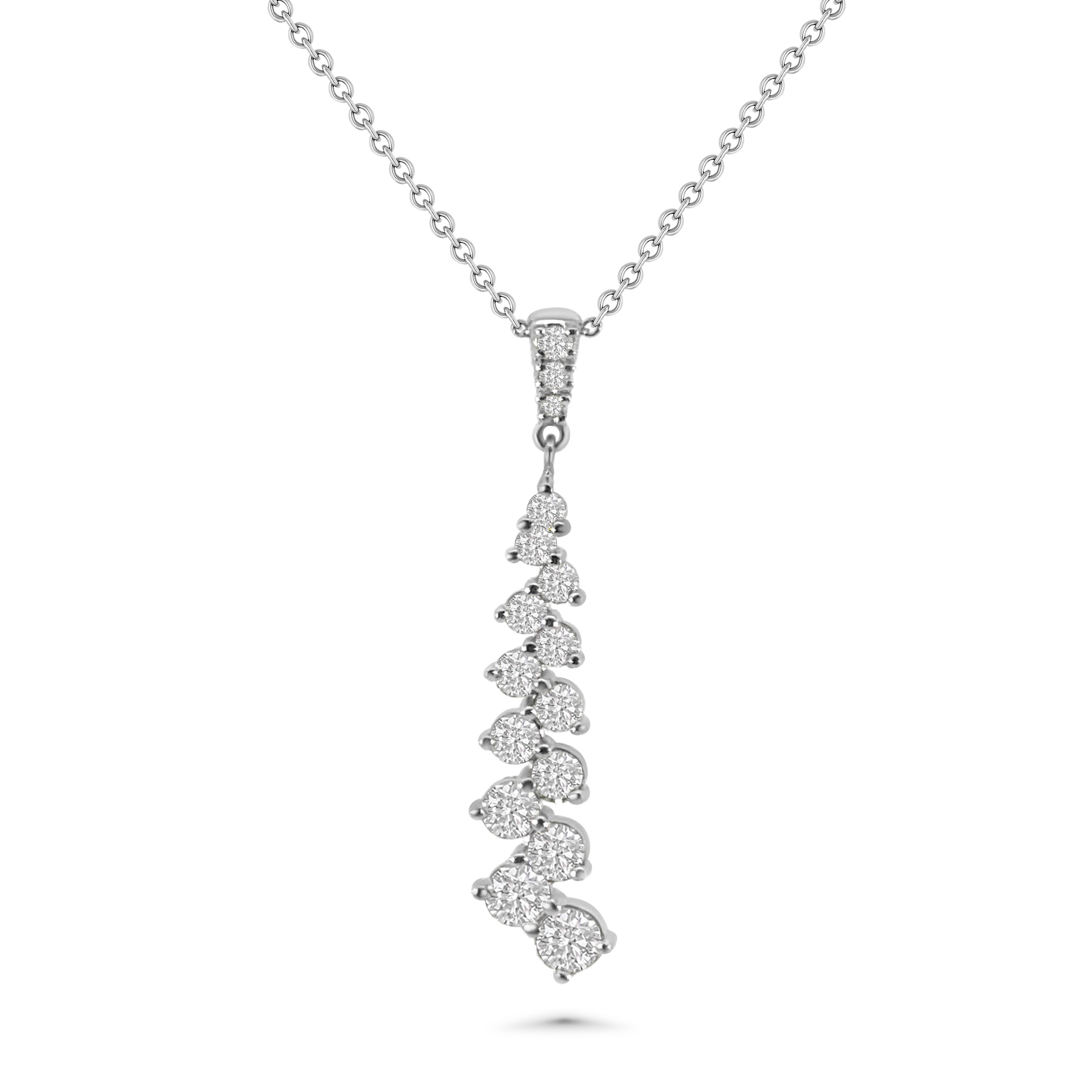 18kt Diamond Drop Pendant