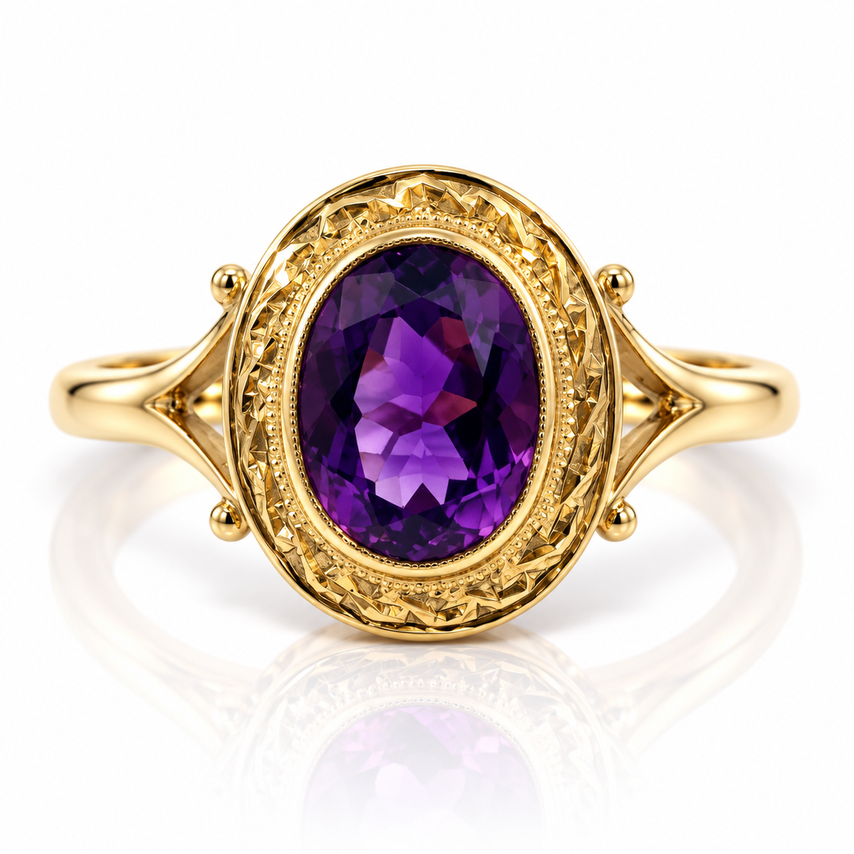 9kt Amethyst Dress Ring
