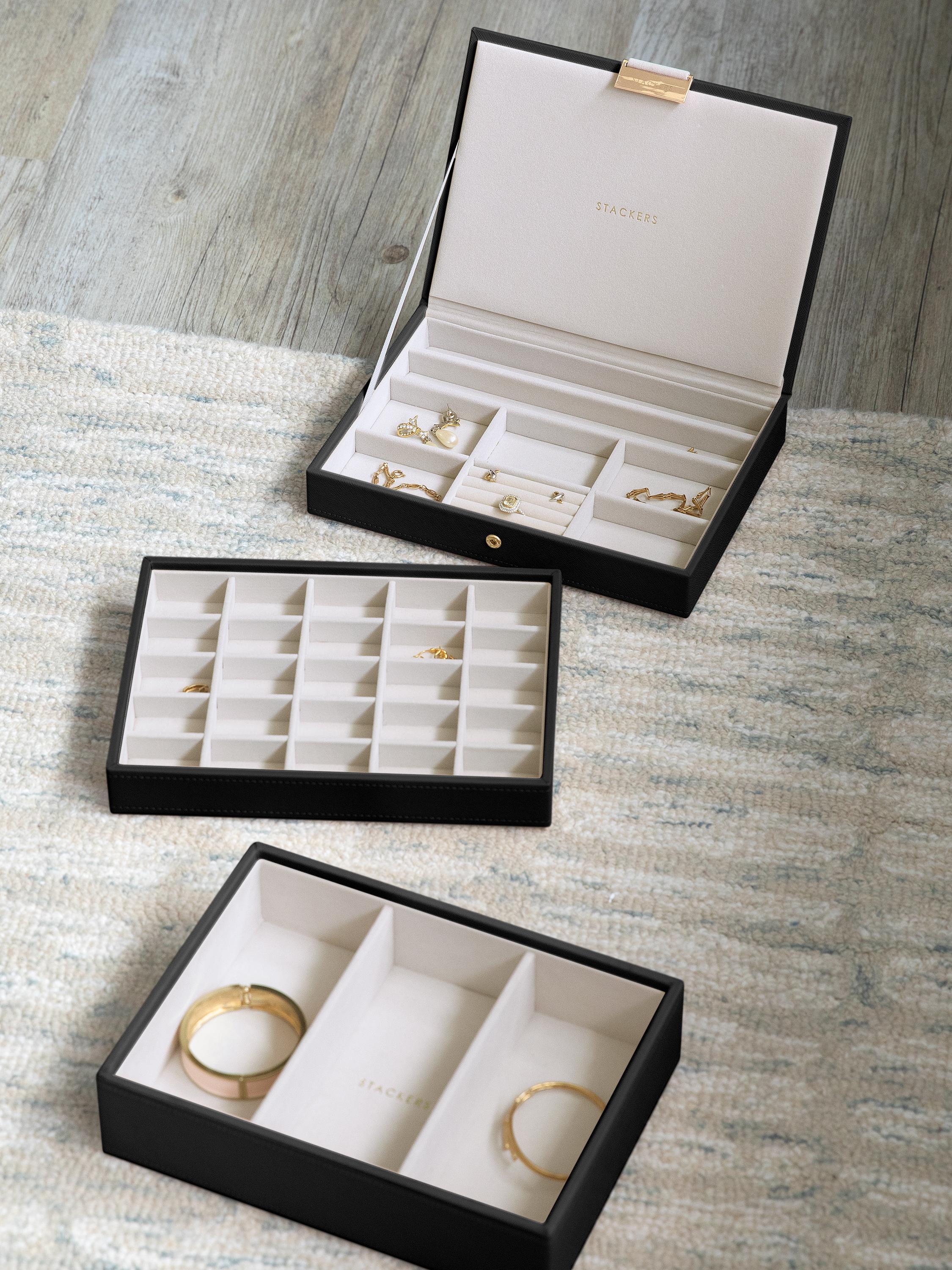 Stackers Classic Jewellery Box -Black image 1
