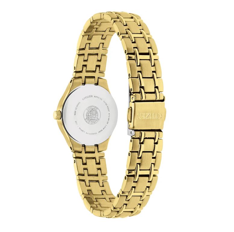 Citizen EW1262-55P Ladies Gold Plate Eco-Drive Watch 2601142 image 2