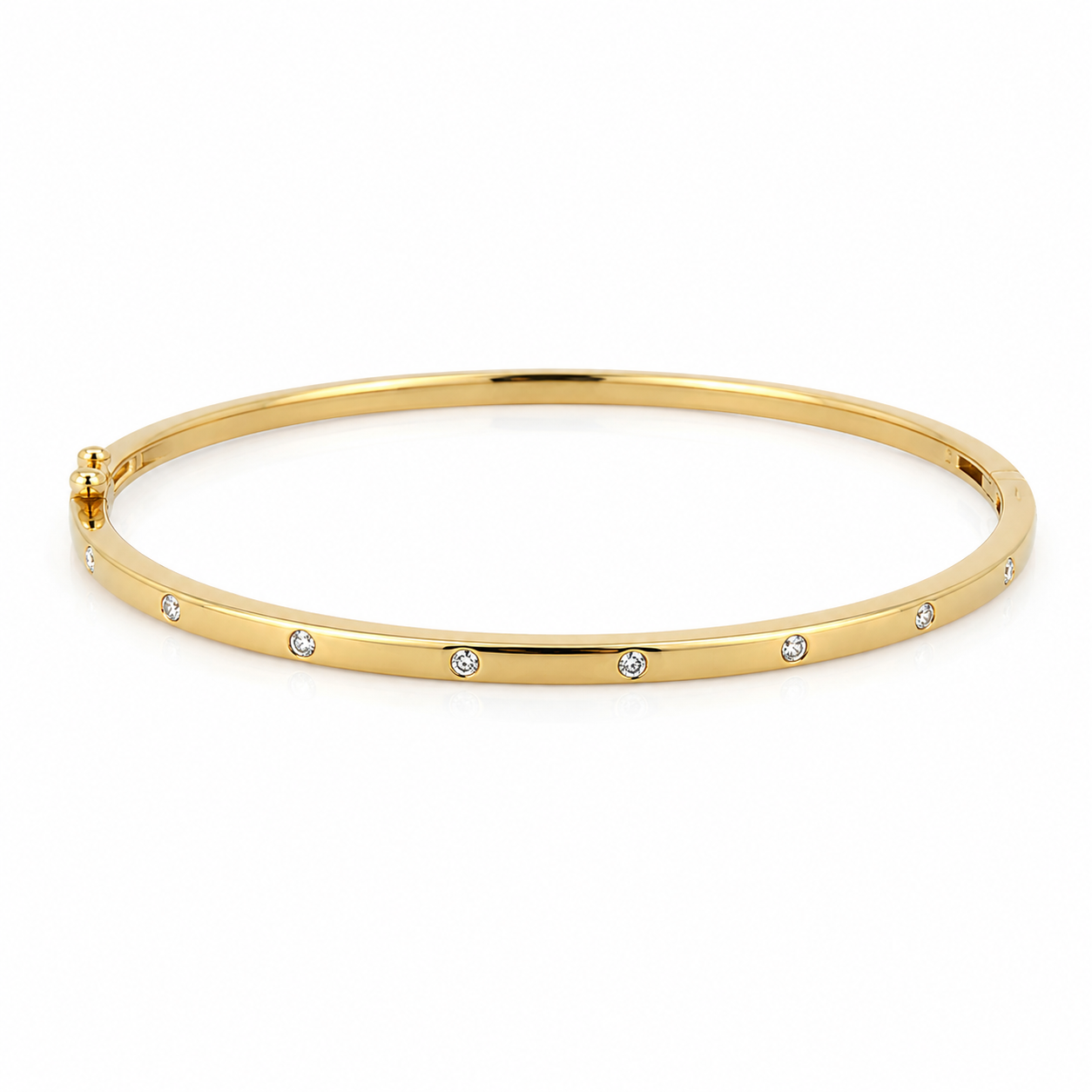 9kt Diamond Dot Bangle
