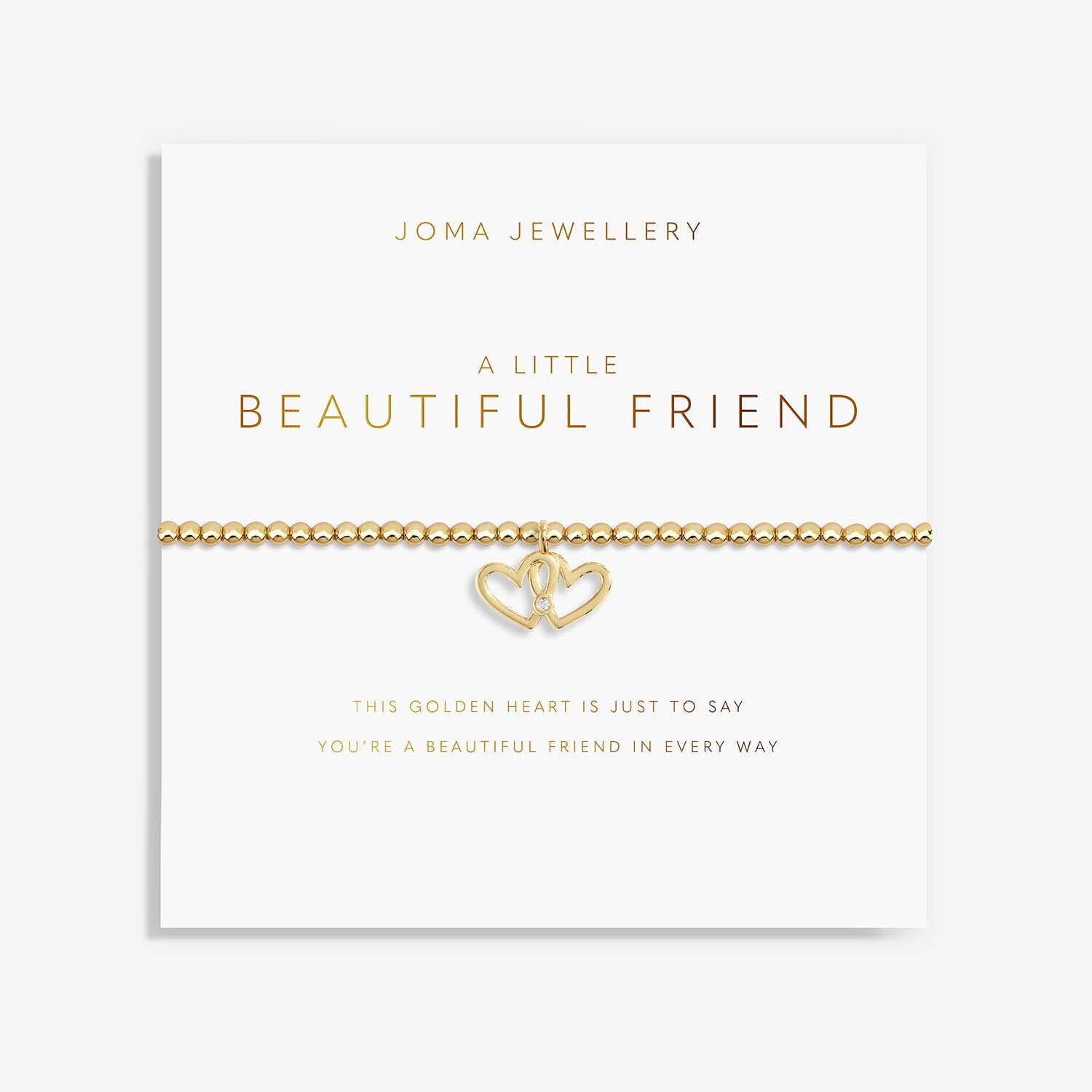 Gold A Little 'Beautiful Friend' Bracelet image 0