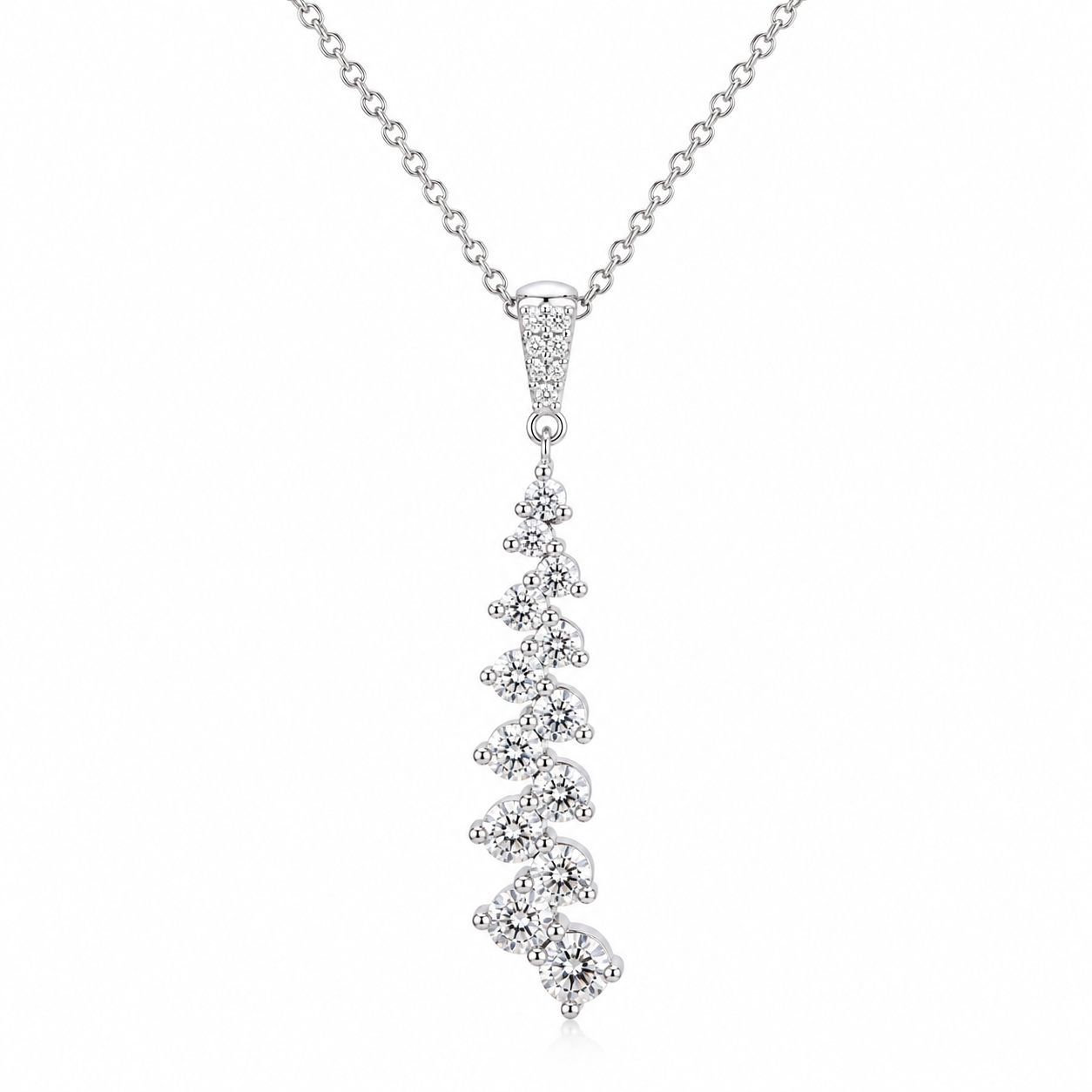 18kt Diamond Drop Pendant