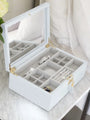 Stackers Leather Jewellery Box - Powder Blue image 1