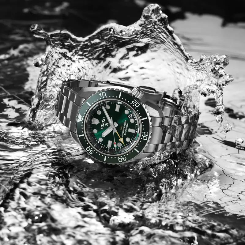 Seiko SPB381J1 Prospex 1968 Heritage Diver’s GMT Watch in ‘Marine Green’ image 5