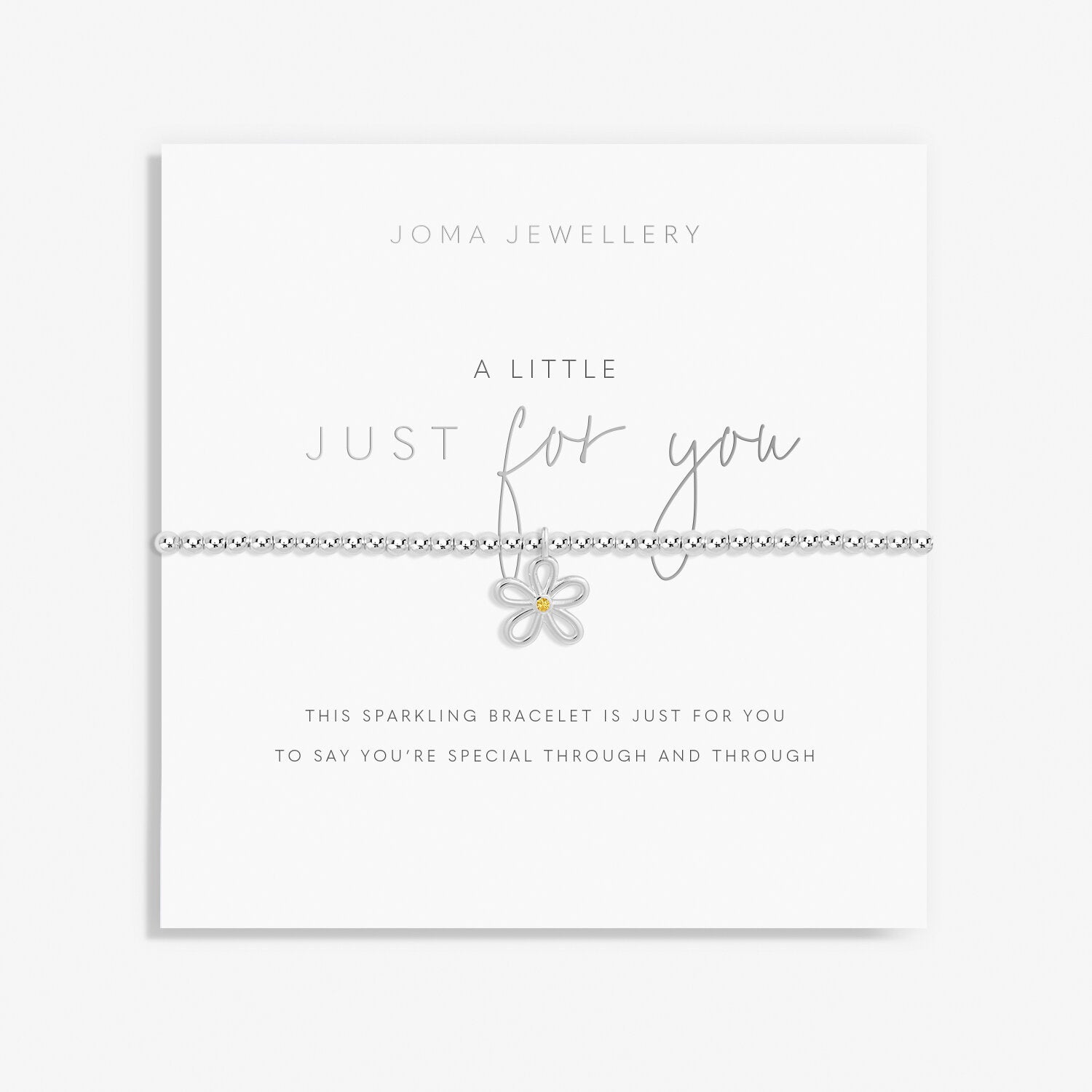 A Little 'Just For You' Flower Bracelet image 0