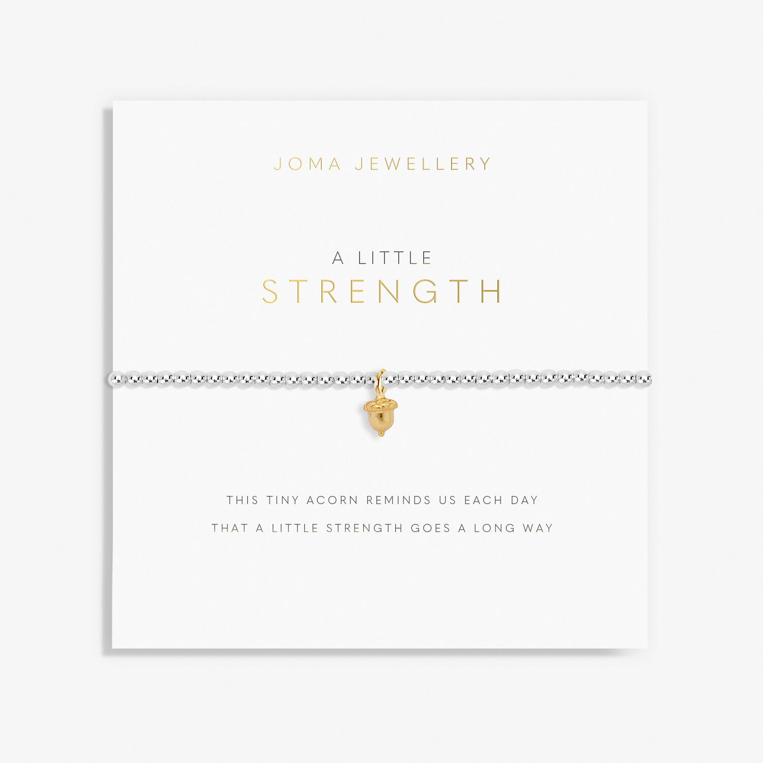 A Little 'Strength' Acorn Bracelet image 0
