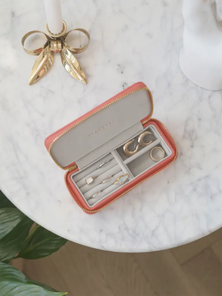 Stackers Zipped Travel Jewellery Box - Grapefruit image 1