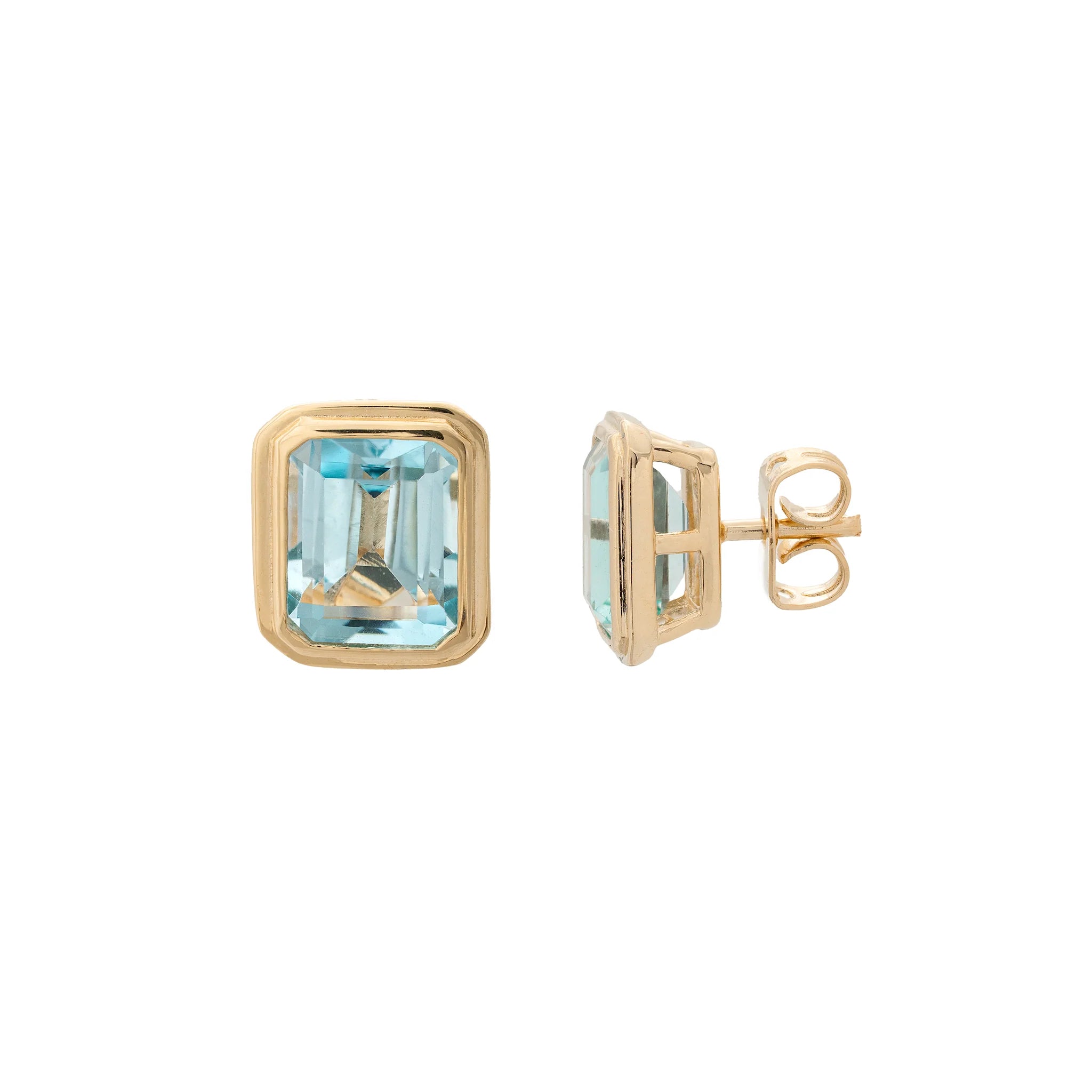Lagoon Blue Topaz Earrings