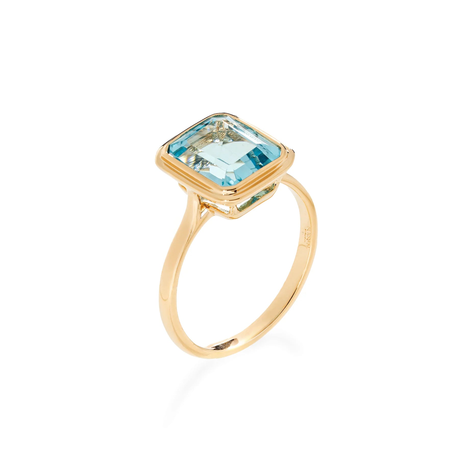 Lagoon Blue Topaz Ring