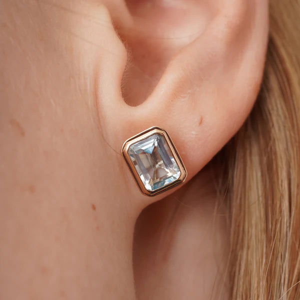 Lagoon Blue Topaz Earrings