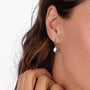 Kit Heath Coast Pebbles Semi Hoop Stud Drop Earrings image 1