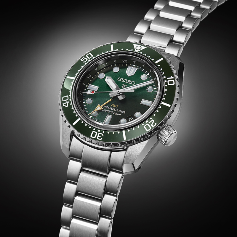 Seiko SPB381J1 Prospex 1968 Heritage Diver’s GMT Watch in ‘Marine Green’ image 2