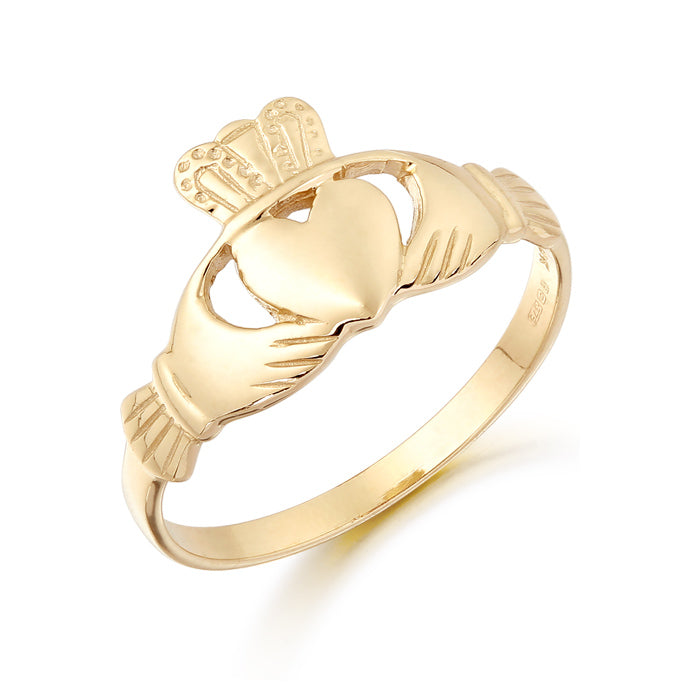 9kt Gold Claddagh Ring