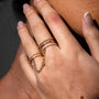 Quartermaine EMR2 18kt Gold & Diamond Empire Double Ring 05030015 image 2