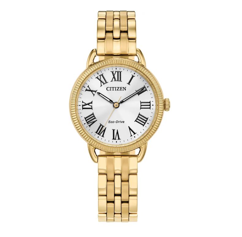 Citizen EM1052-51A Ladies Gold Plate Eco-Drive Watch 2601171 image 0