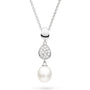 Kit Heath Coast Pebble Glisten Pavé & Pearl Necklace image 0