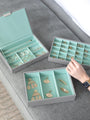 Stackers Classic Jewellery Box - Dove Grey and Mint image 1