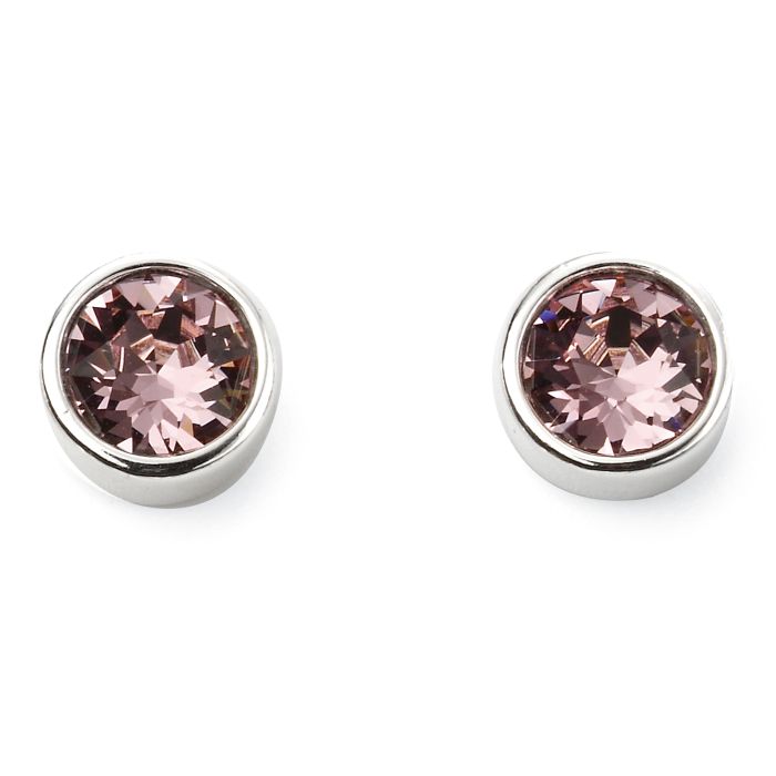 Silver Birthstone Earrings - June