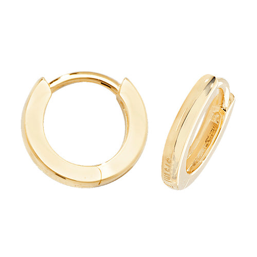 9kt Yellow Gold Hinged Earrings