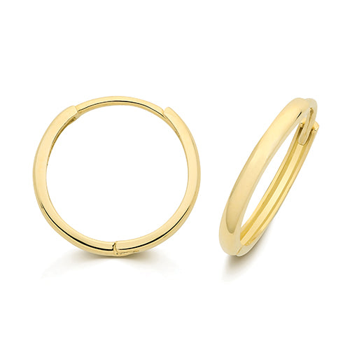 9kt Yellow Gold Huggies