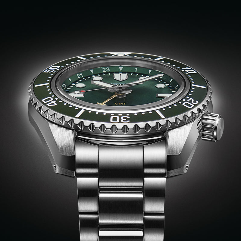 Seiko SPB381J1 Prospex 1968 Heritage Diver’s GMT Watch in ‘Marine Green’ image 3