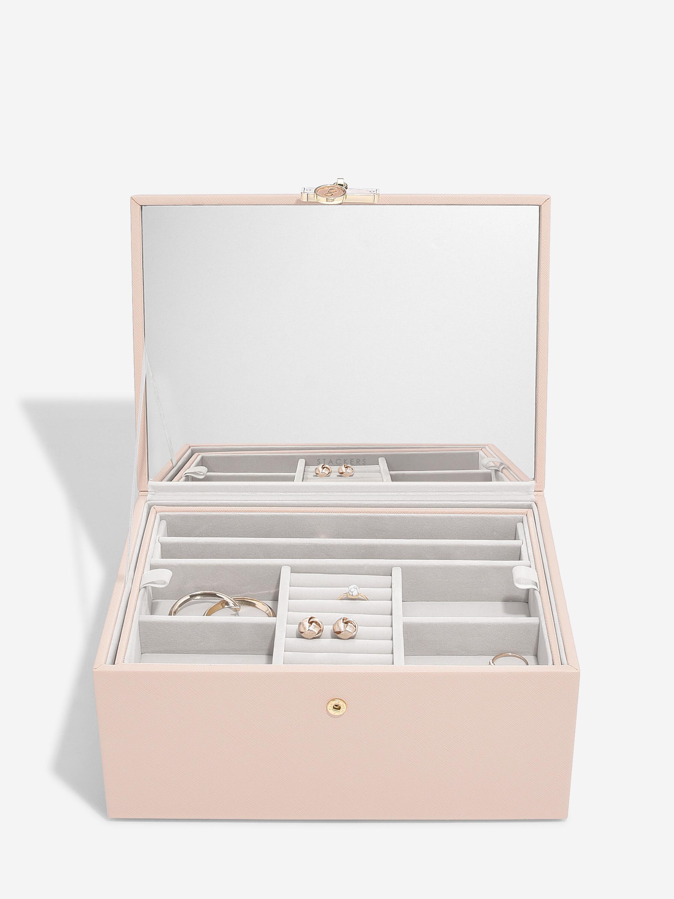 Luxury Classic Jewellery Box - Blush & Gold