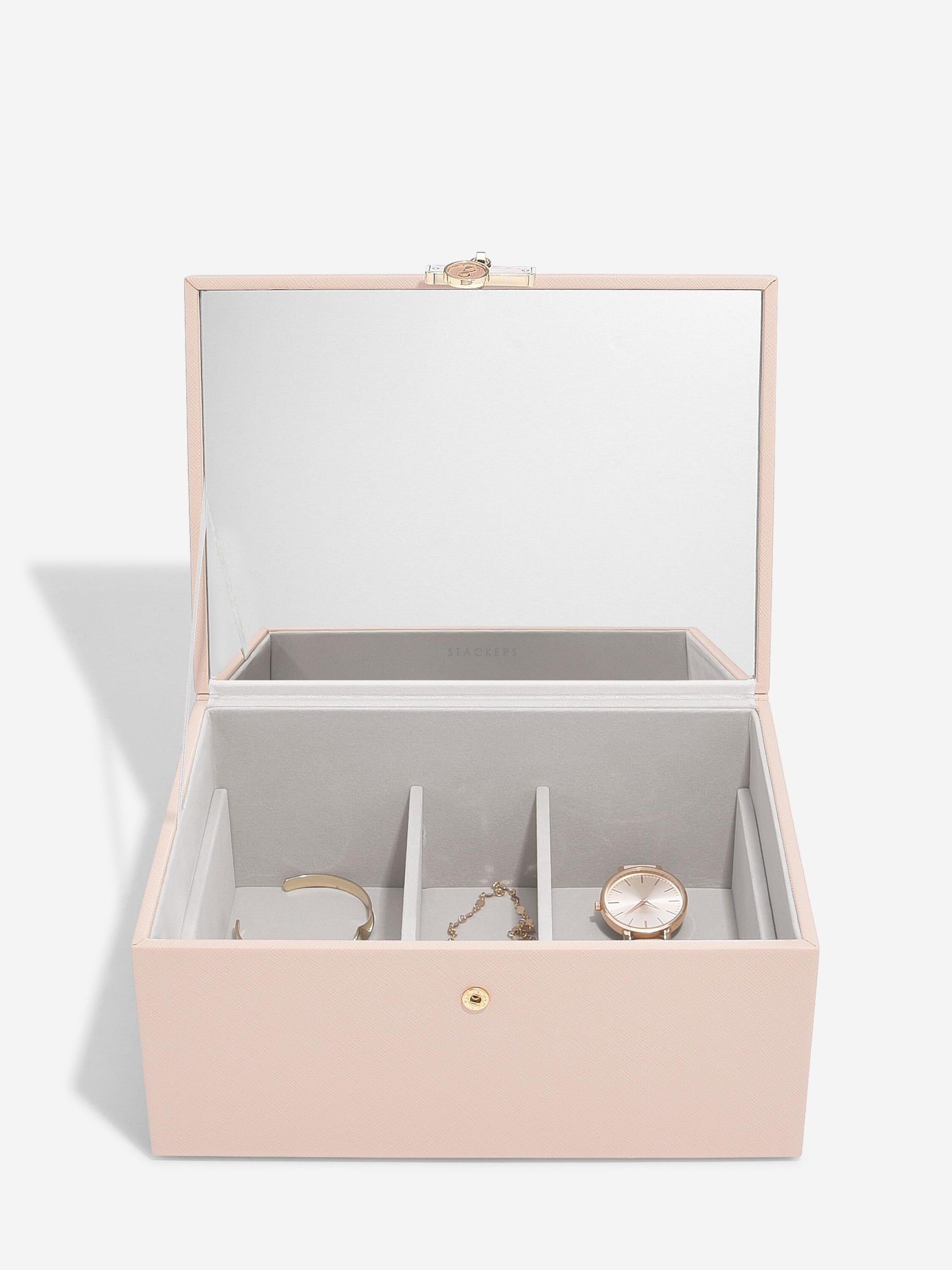 Luxury Classic Jewellery Box - Blush & Gold