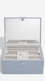 Luxury Classic Jewellery Box - Dusky Blue