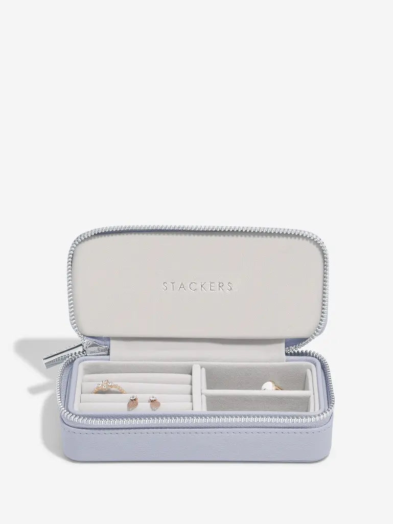 Zipped Travel Jewellery Box - Lavender