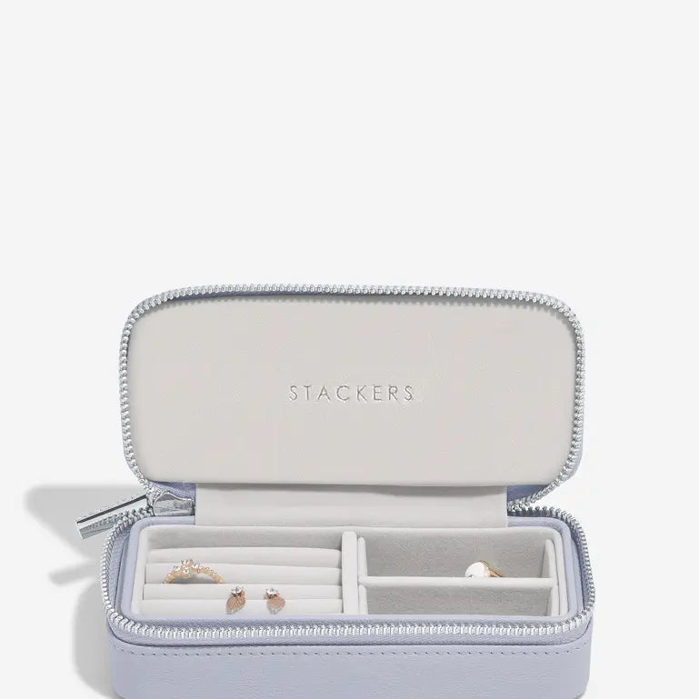 Zipped Travel Jewellery Box - Lavender