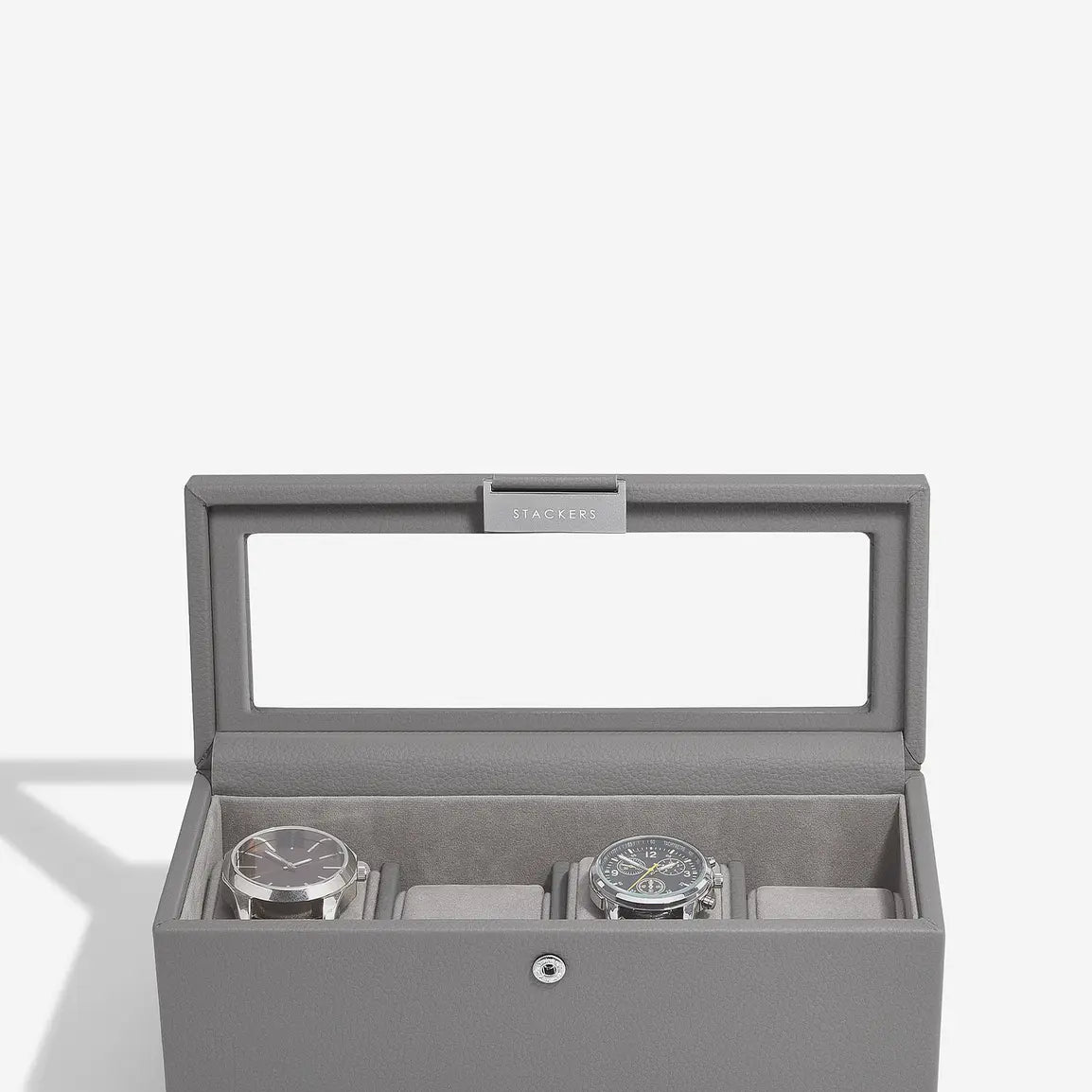 4 Piece Watch Box - Slate Grey