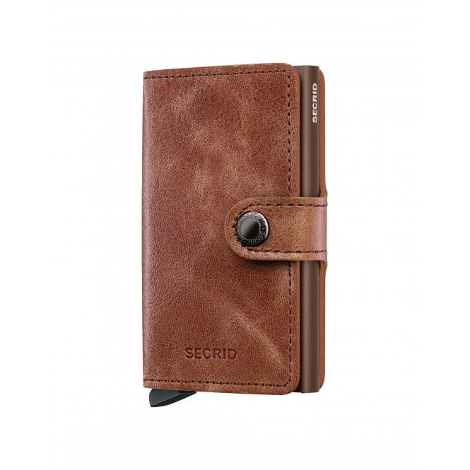 MV-Cognac Vintage Brown Miniwallet