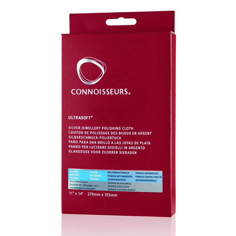 Connoisseurs UltraSoft® Jewellery Polishing Cloth Silver Buff
