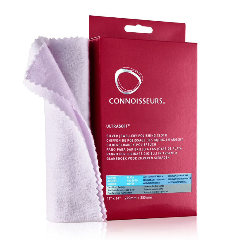Connoisseurs UltraSoft® Jewellery Polishing Cloth Silver Buff