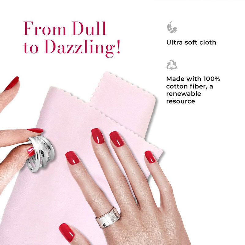 Connoisseurs UltraSoft® Jewellery Polishing Cloth Silver Buff
